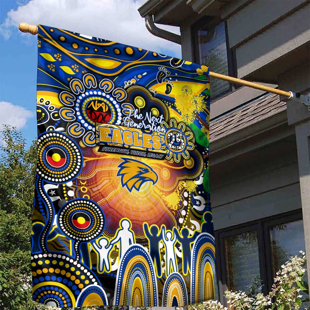 NAIDOC Week 2025 Eagles Football Garden Flag Aboriginal Dot Painting