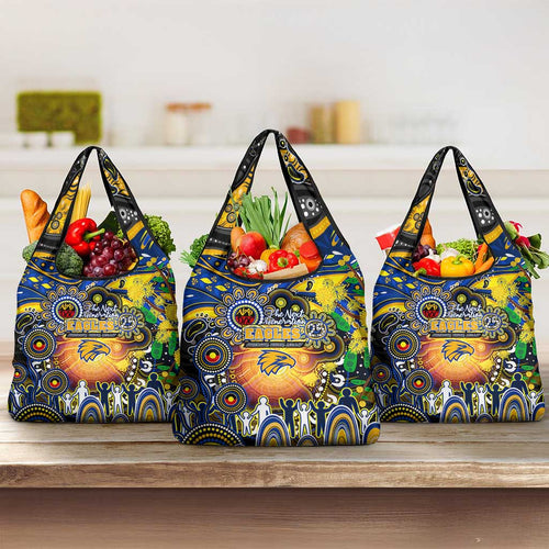 NAIDOC Week 2025 Eagles Football Grocery Bag Aboriginal Dot Painting