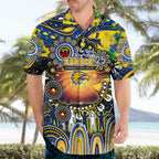 Personalised NAIDOC Week 2025 Eagles Football Hawaiian Shirt Aboriginal Dot Painting