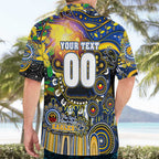 Personalised NAIDOC Week 2025 Eagles Football Hawaiian Shirt Aboriginal Dot Painting