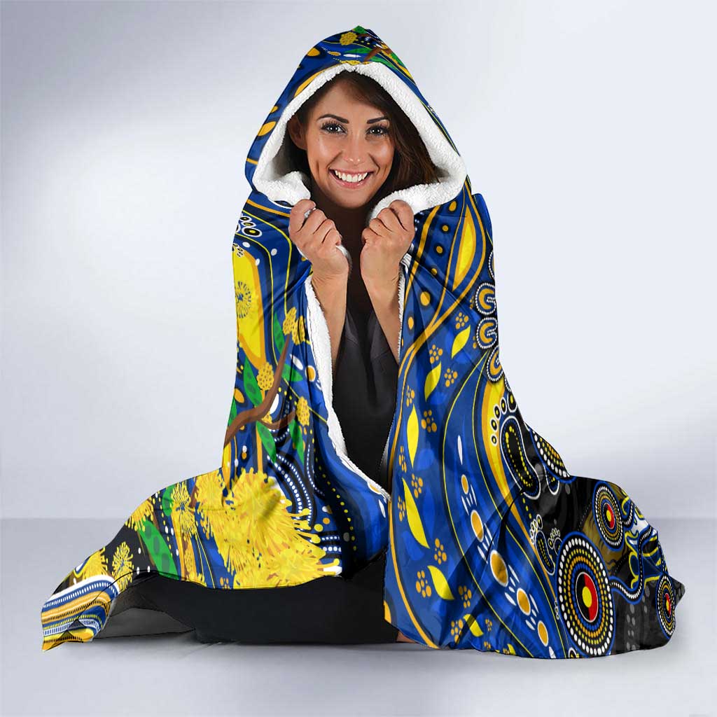 NAIDOC Week 2025 Eagles Football Hooded Blanket Aboriginal Dot Painting