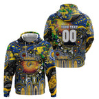 Personalised NAIDOC Week 2025 Eagles Football Hoodie Aboriginal Dot Painting