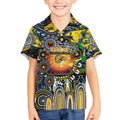 Personalised NAIDOC Week 2025 Eagles Football Kid Hawaiian Shirt Aboriginal Dot Painting