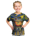 Personalised NAIDOC Week 2025 Eagles Football Kid T Shirt Aboriginal Dot Painting