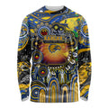 Personalised NAIDOC Week 2025 Eagles Football Long Sleeve Shirt Aboriginal Dot Painting