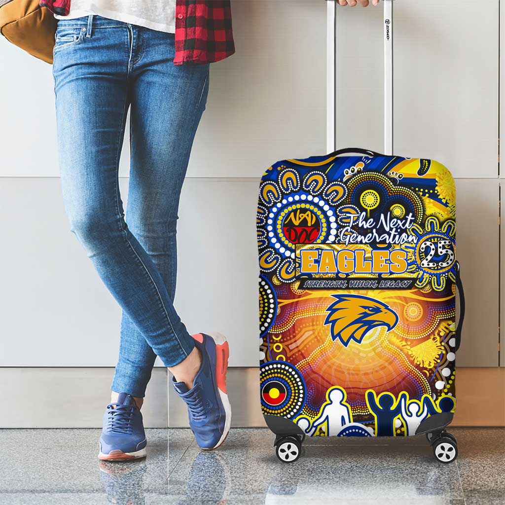 NAIDOC Week 2025 Eagles Football Luggage Cover Aboriginal Dot Painting