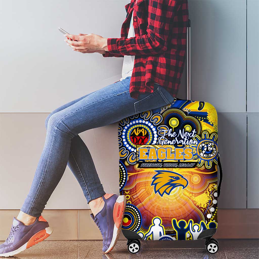 NAIDOC Week 2025 Eagles Football Luggage Cover Aboriginal Dot Painting