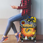 NAIDOC Week 2025 Eagles Football Luggage Cover Aboriginal Dot Painting