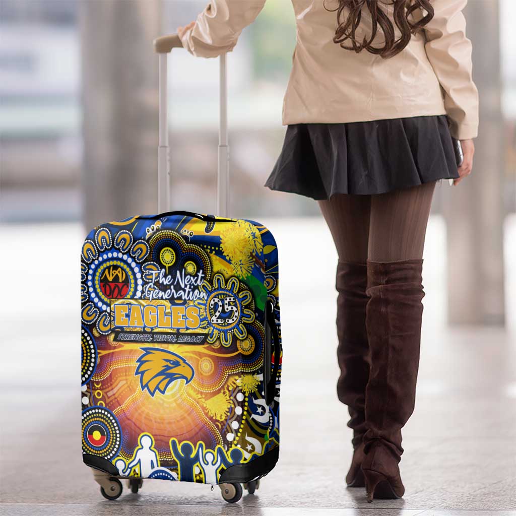 NAIDOC Week 2025 Eagles Football Luggage Cover Aboriginal Dot Painting