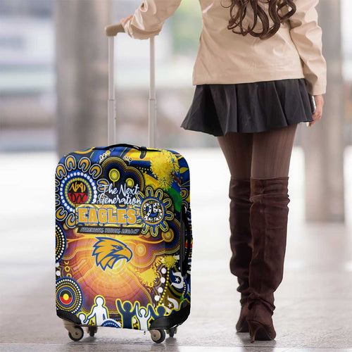 NAIDOC Week 2025 Eagles Football Luggage Cover Aboriginal Dot Painting
