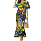 Personalised NAIDOC Week 2025 Eagles Football Mermaid Dress Aboriginal Dot Painting