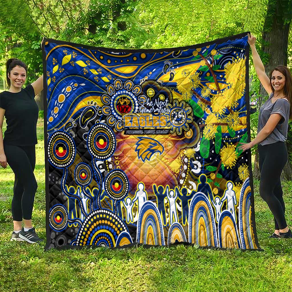 NAIDOC Week 2025 Eagles Football Quilt Aboriginal Dot Painting