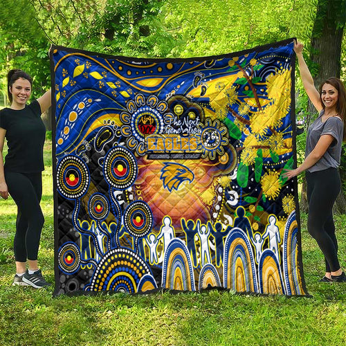 NAIDOC Week 2025 Eagles Football Quilt Aboriginal Dot Painting