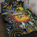 NAIDOC Week 2025 Eagles Football Quilt Bed Set Aboriginal Dot Painting