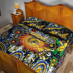 NAIDOC Week 2025 Eagles Football Quilt Bed Set Aboriginal Dot Painting