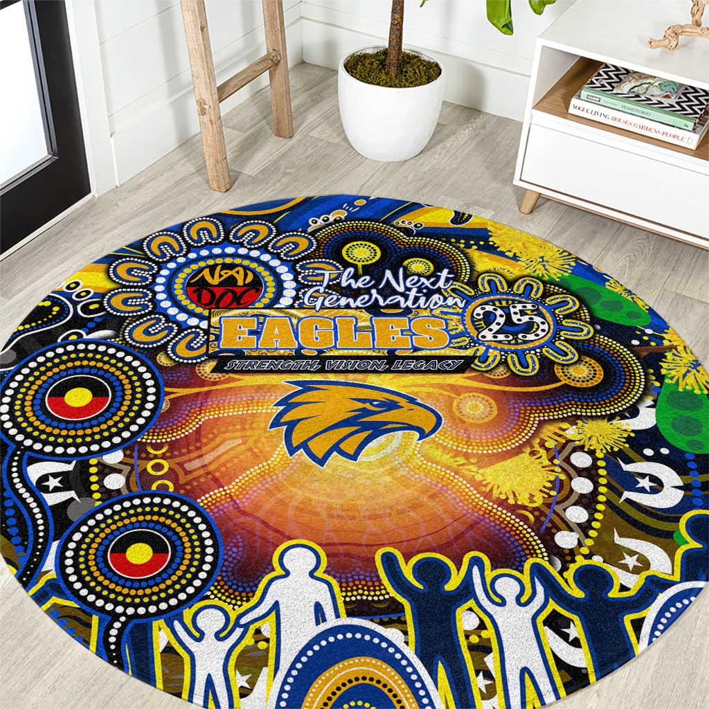NAIDOC Week 2025 Eagles Football Round Carpet Aboriginal Dot Painting
