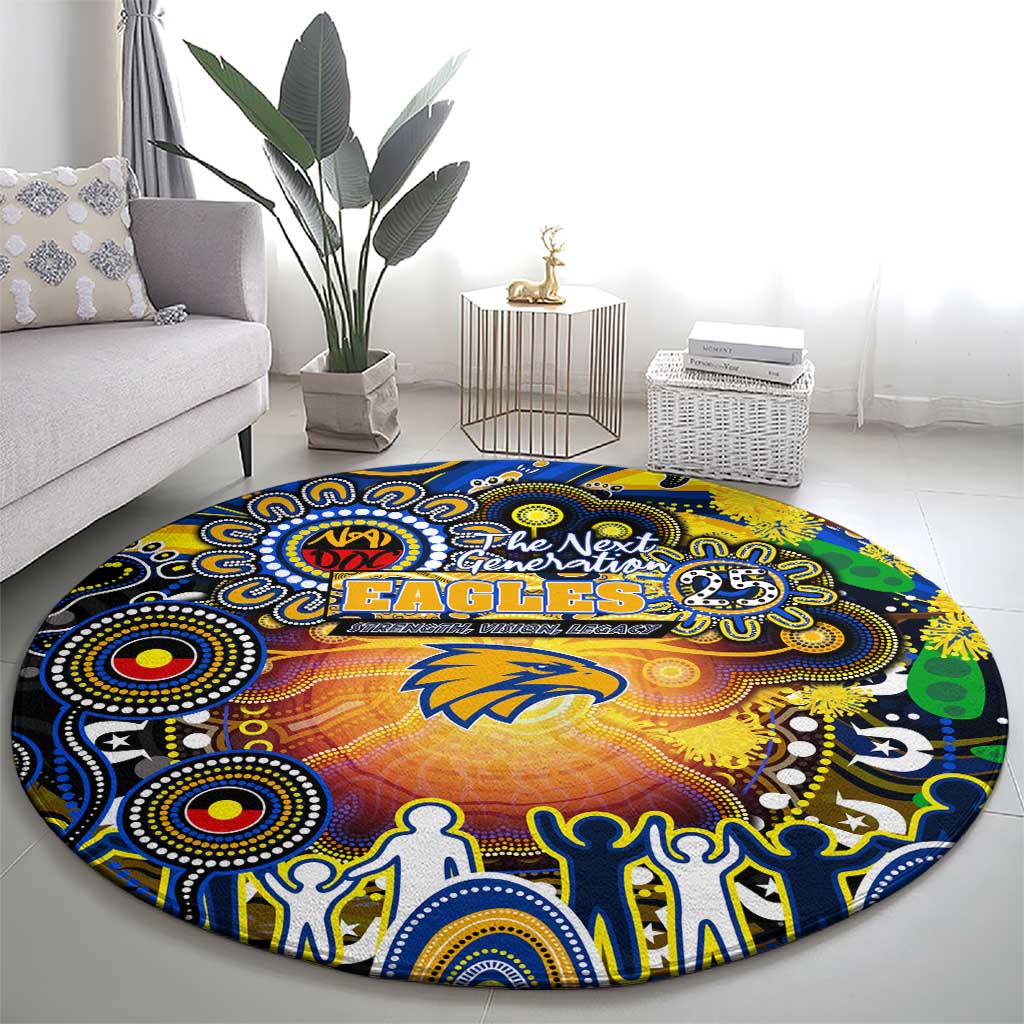 NAIDOC Week 2025 Eagles Football Round Carpet Aboriginal Dot Painting