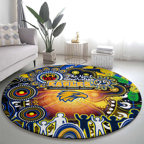 NAIDOC Week 2025 Eagles Football Round Carpet Aboriginal Dot Painting