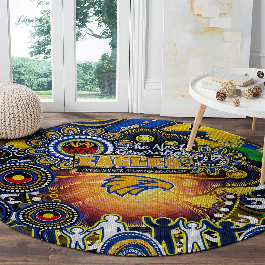 NAIDOC Week 2025 Eagles Football Round Carpet Aboriginal Dot Painting