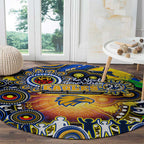 NAIDOC Week 2025 Eagles Football Round Carpet Aboriginal Dot Painting
