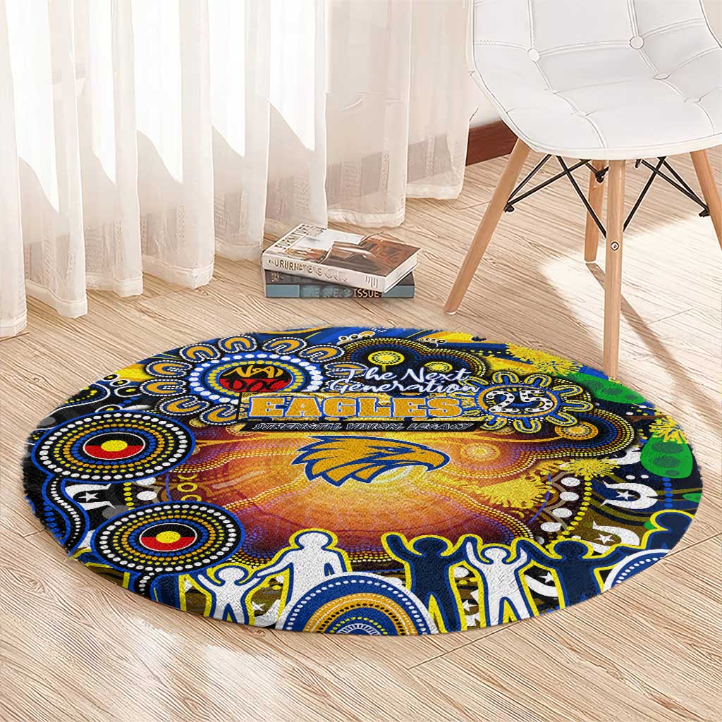 NAIDOC Week 2025 Eagles Football Round Carpet Aboriginal Dot Painting