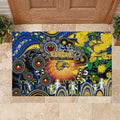 NAIDOC Week 2025 Eagles Football Rubber Doormat Aboriginal Dot Painting