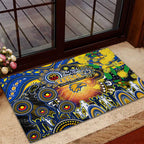 NAIDOC Week 2025 Eagles Football Rubber Doormat Aboriginal Dot Painting