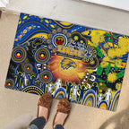 NAIDOC Week 2025 Eagles Football Rubber Doormat Aboriginal Dot Painting