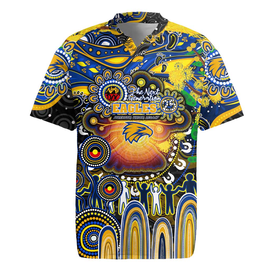Personalised NAIDOC Week 2025 Eagles Football Rugby Jersey Aboriginal Dot Painting