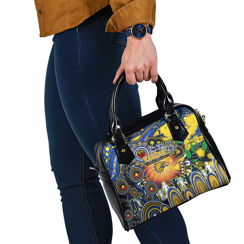 NAIDOC Week 2025 Eagles Football Shoulder Handbag Aboriginal Dot Painting