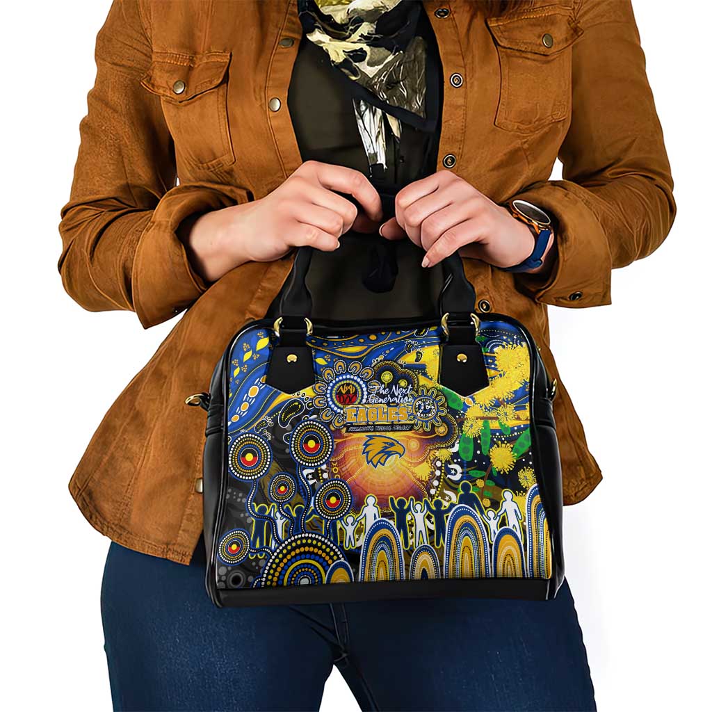 NAIDOC Week 2025 Eagles Football Shoulder Handbag Aboriginal Dot Painting