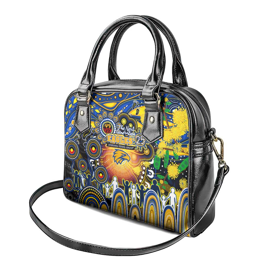 NAIDOC Week 2025 Eagles Football Shoulder Handbag Aboriginal Dot Painting