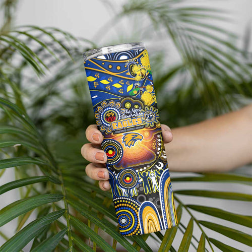 NAIDOC Week 2025 Eagles Football Skinny Tumbler Aboriginal Dot Painting