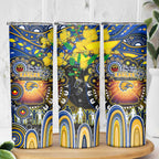 NAIDOC Week 2025 Eagles Football Skinny Tumbler Aboriginal Dot Painting