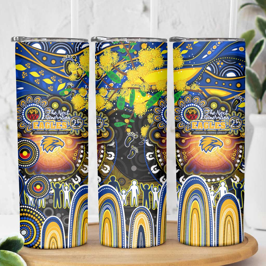 NAIDOC Week 2025 Eagles Football Skinny Tumbler Aboriginal Dot Painting