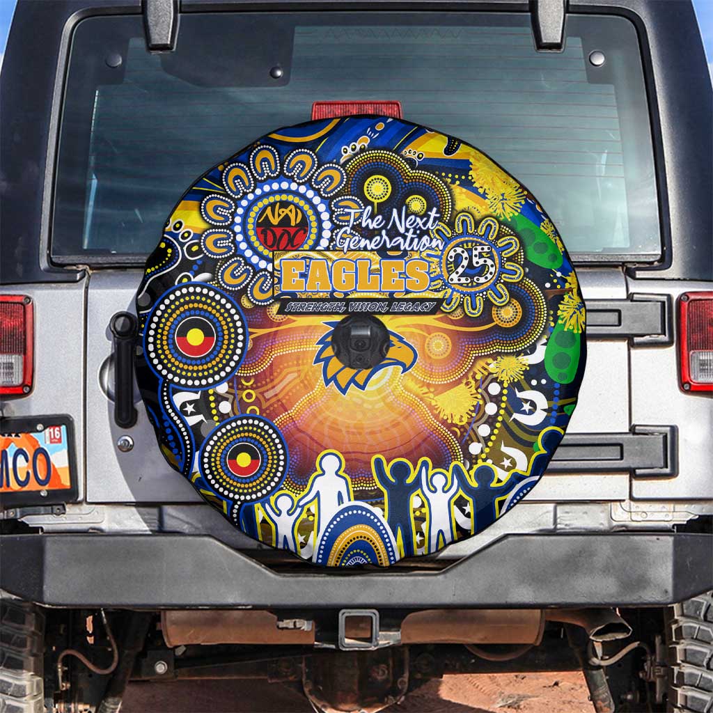 NAIDOC Week 2025 Eagles Football Spare Tire Cover Aboriginal Dot Painting
