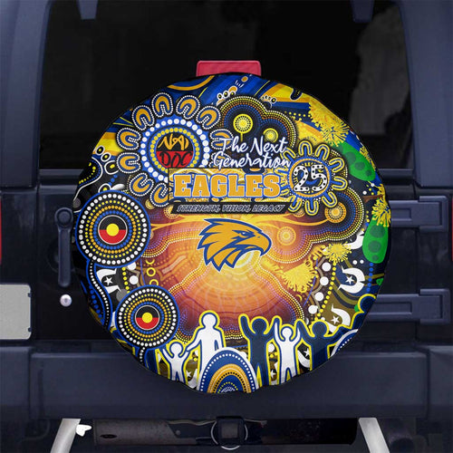 NAIDOC Week 2025 Eagles Football Spare Tire Cover Aboriginal Dot Painting