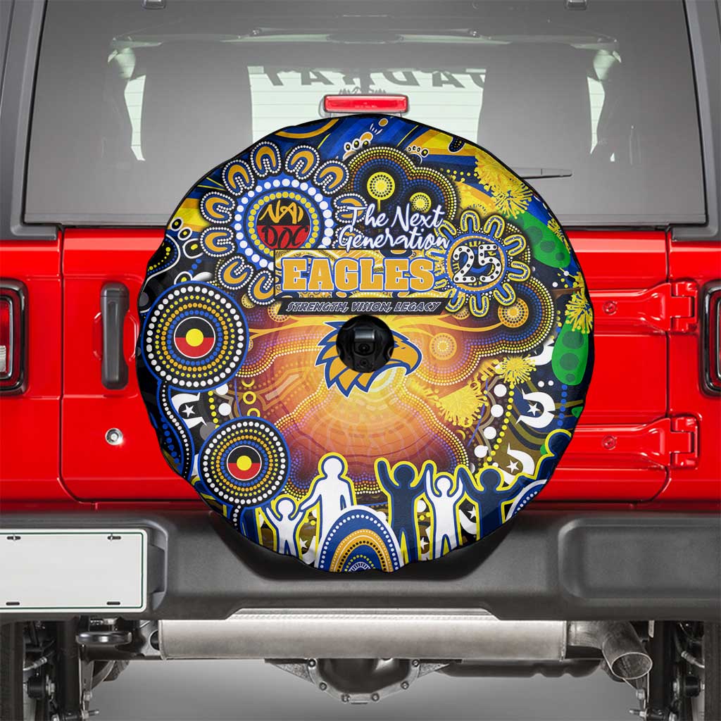 NAIDOC Week 2025 Eagles Football Spare Tire Cover Aboriginal Dot Painting