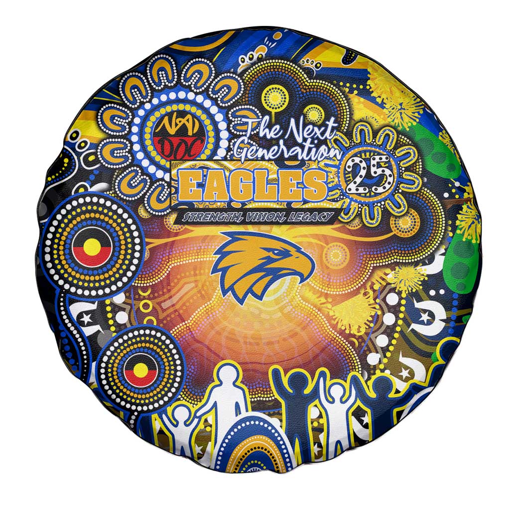 NAIDOC Week 2025 Eagles Football Spare Tire Cover Aboriginal Dot Painting