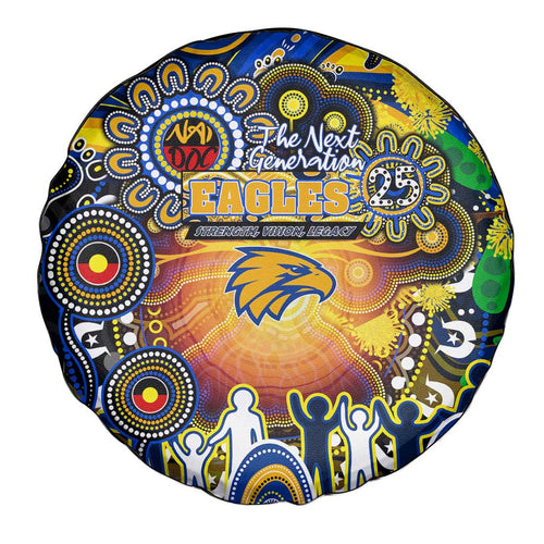 NAIDOC Week 2025 Eagles Football Spare Tire Cover Aboriginal Dot Painting