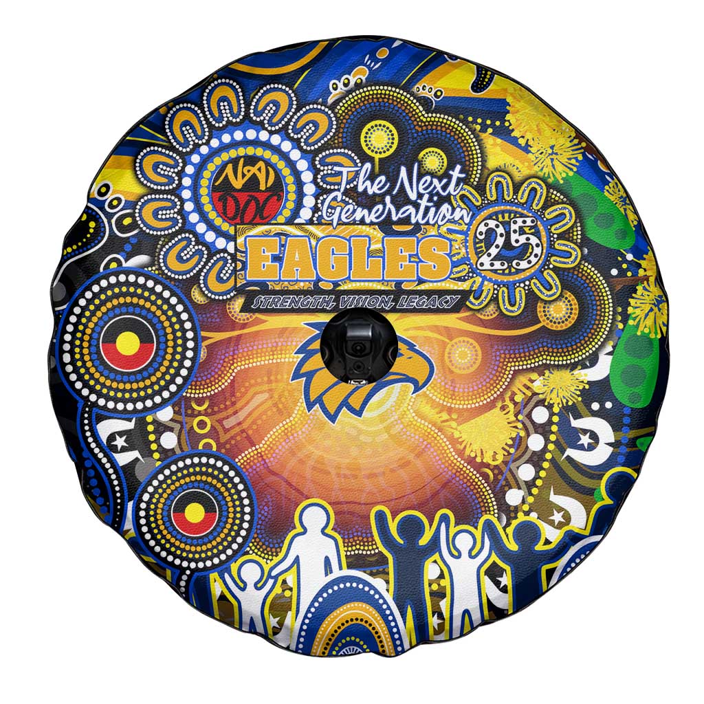 NAIDOC Week 2025 Eagles Football Spare Tire Cover Aboriginal Dot Painting