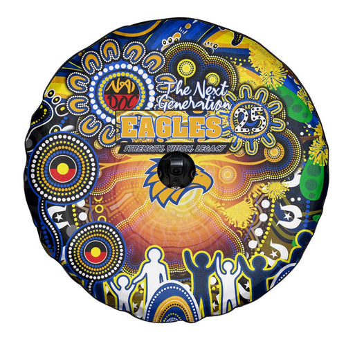 NAIDOC Week 2025 Eagles Football Spare Tire Cover Aboriginal Dot Painting