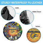 NAIDOC Week 2025 Eagles Football Spare Tire Cover Aboriginal Dot Painting
