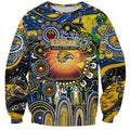 Personalised NAIDOC Week 2025 Eagles Football Sweatshirt Aboriginal Dot Painting