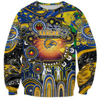 Personalised NAIDOC Week 2025 Eagles Football Sweatshirt Aboriginal Dot Painting