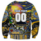 Personalised NAIDOC Week 2025 Eagles Football Sweatshirt Aboriginal Dot Painting
