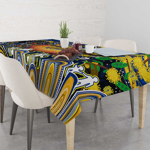 NAIDOC Week 2025 Eagles Football Tablecloth Aboriginal Dot Painting