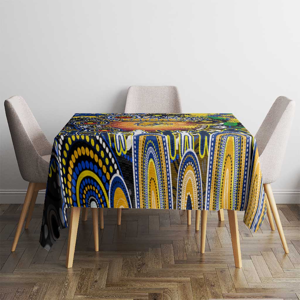 NAIDOC Week 2025 Eagles Football Tablecloth Aboriginal Dot Painting