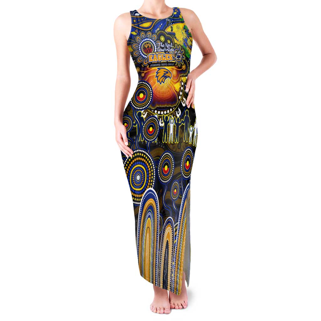 Personalised NAIDOC Week 2025 Eagles Football Tank Maxi Dress Aboriginal Dot Painting
