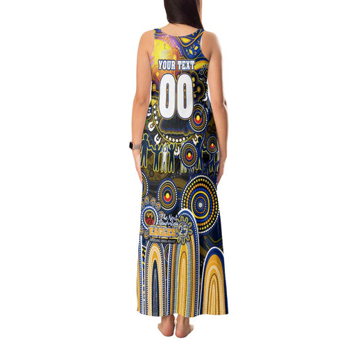 Personalised NAIDOC Week 2025 Eagles Football Tank Maxi Dress Aboriginal Dot Painting